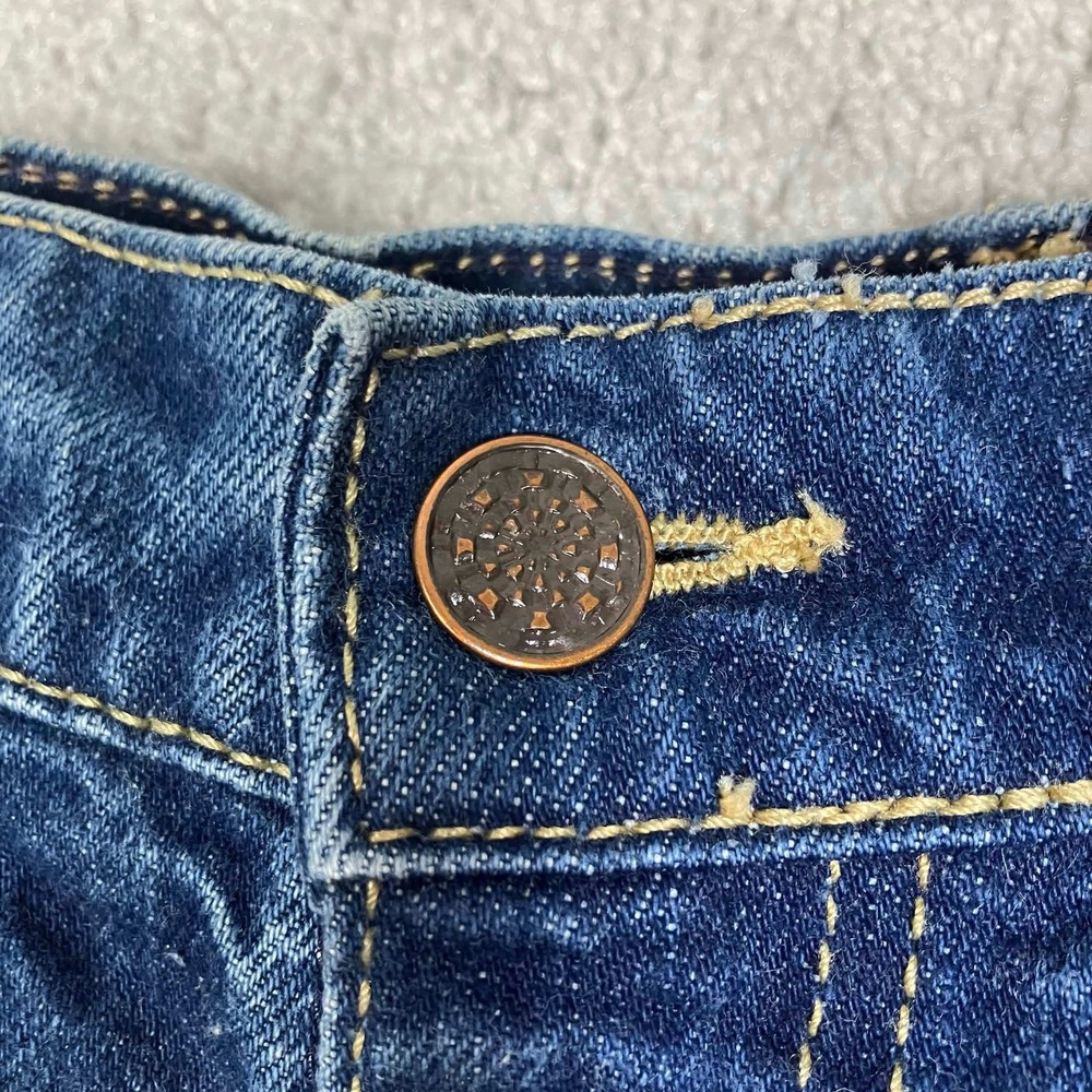 Vintage 70s Blue Denim Jeans Mens Made in USA Scovill Zip Retro Fits 30x31 - Picture 3 of 14